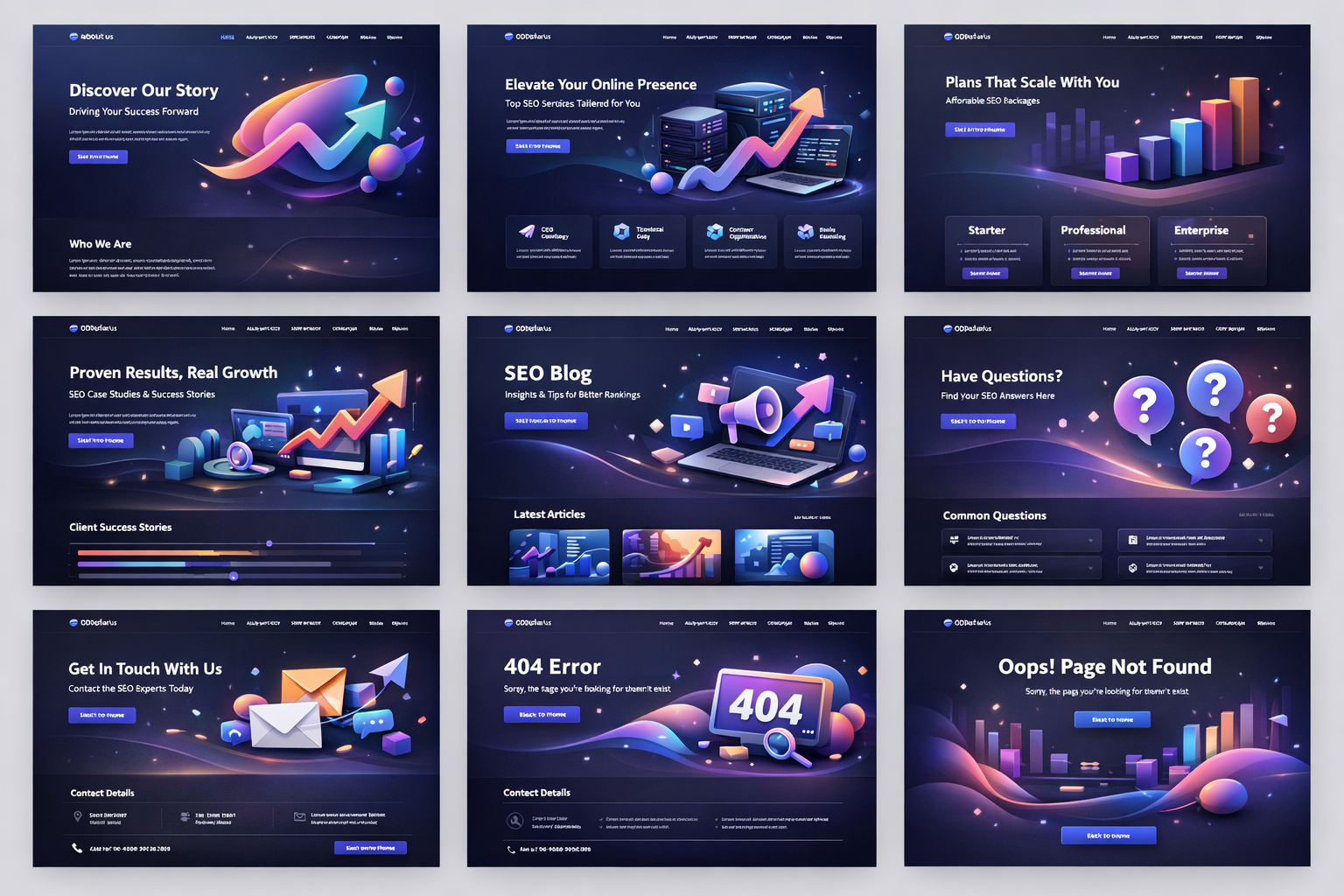 3D illustration representing our success stories and analytics