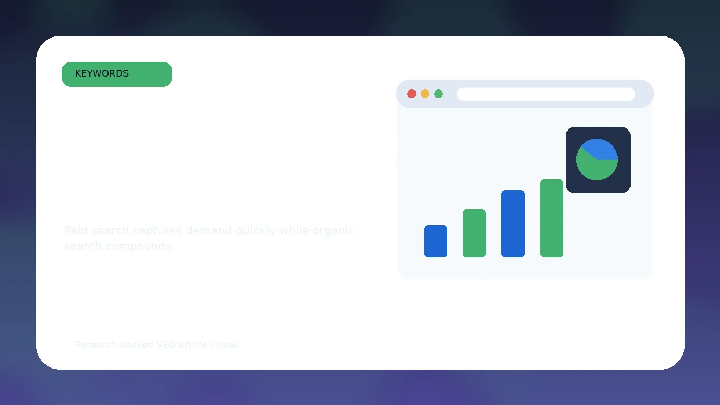 Paid search demand capture and SEO compounding for business growth strategy