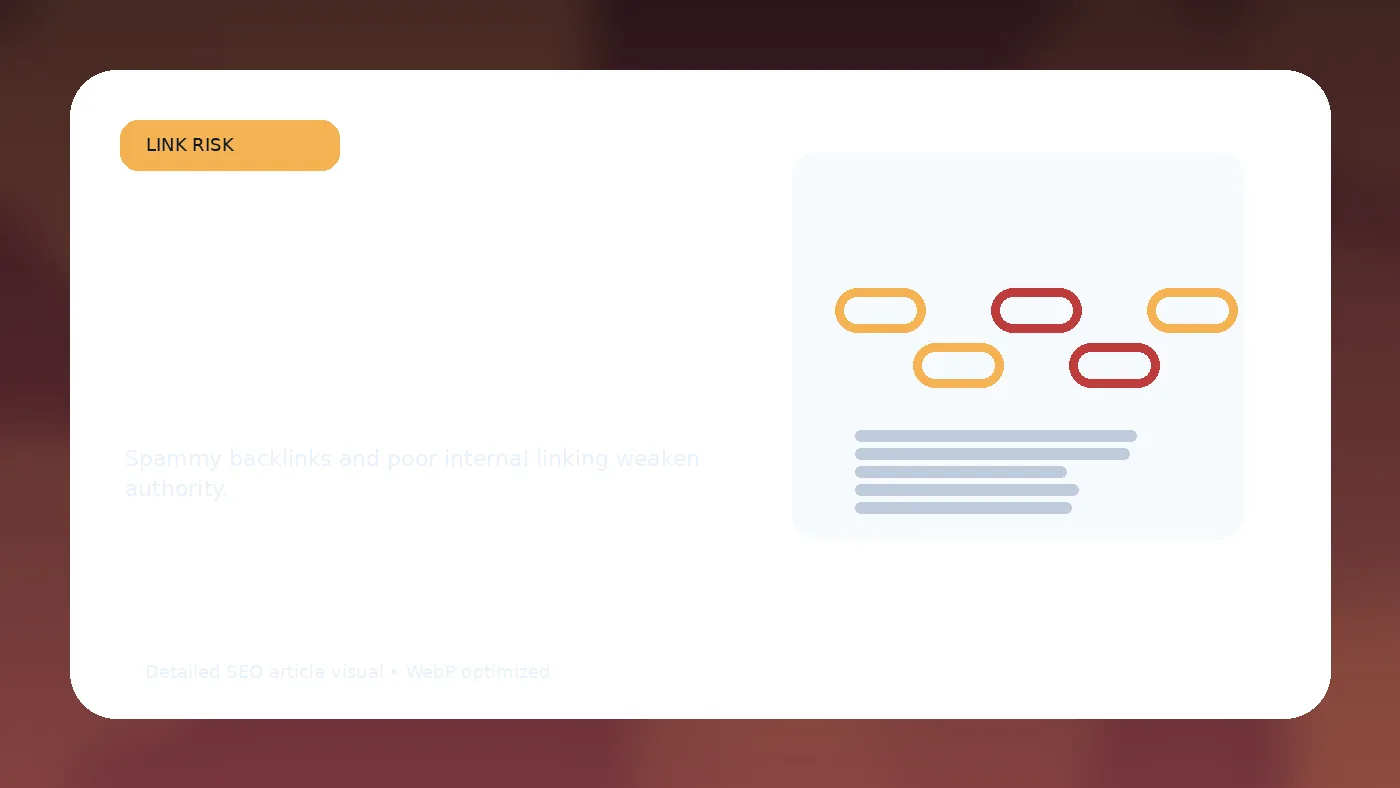Backlink risk and authority mistake audit for diagnosing SEO mistakes