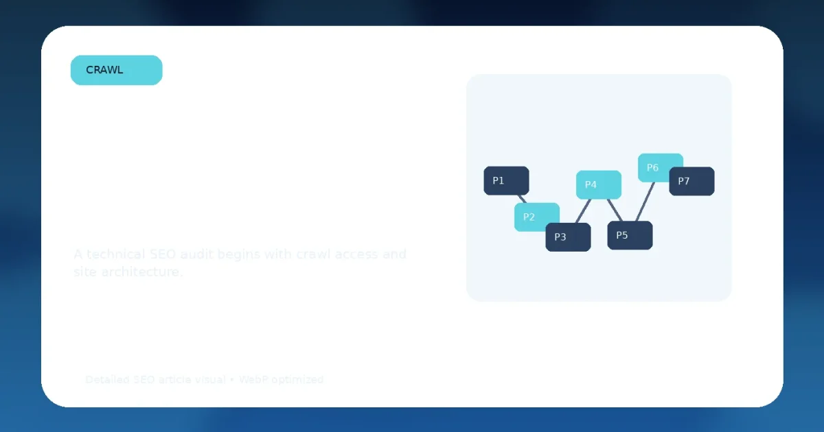 Technical SEO crawl and site architecture map for a complete technical SEO checklist