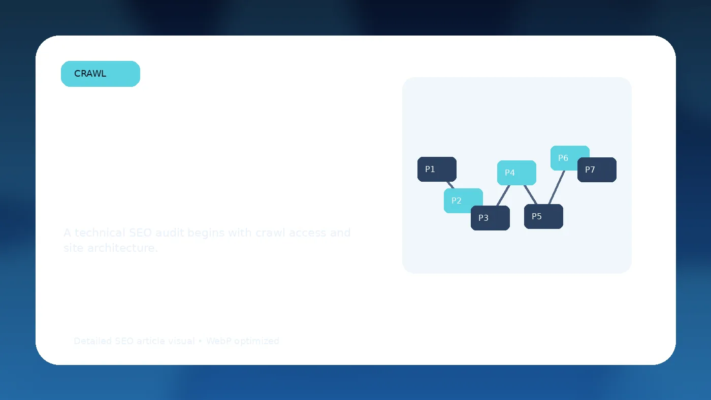 Technical SEO crawl and site architecture map for a complete technical SEO checklist
