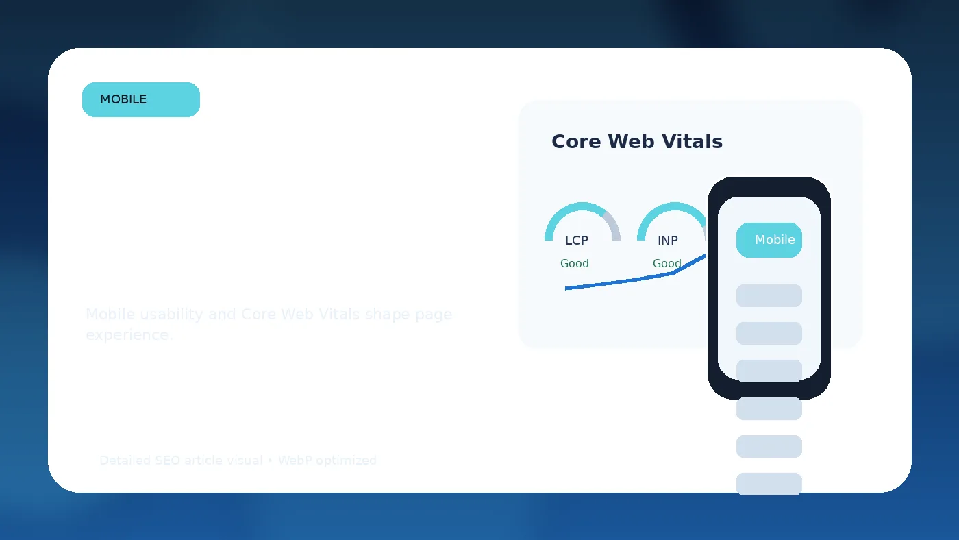 Core Web Vitals and mobile SEO performance review for a complete technical SEO checklist