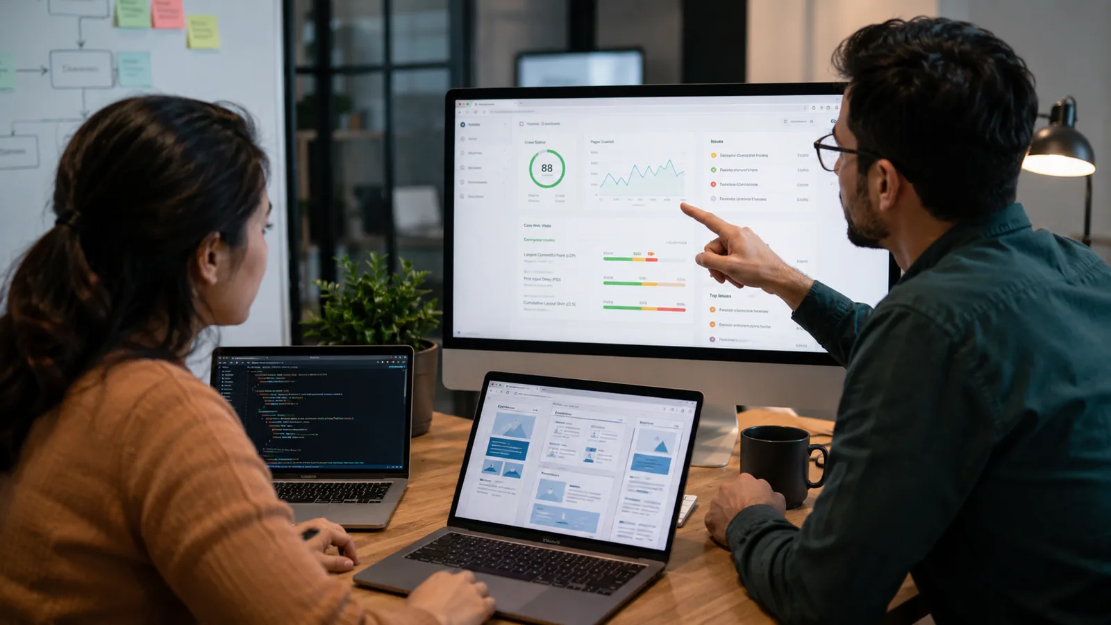 10 SEO Strategies That Actually Work in 2026 - Technical and Content Execution shown in a professional digital marketing workspace