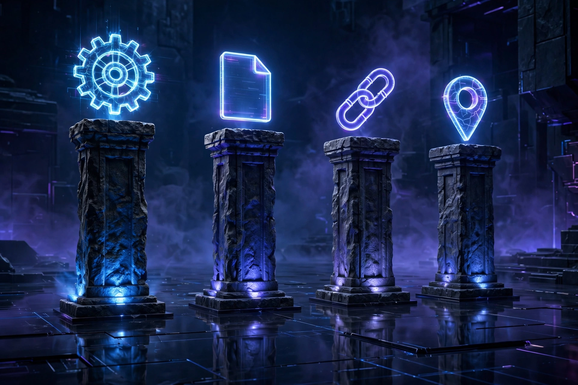 The four pillars of SEO: technical SEO, on-page SEO, off-page SEO, and local SEO